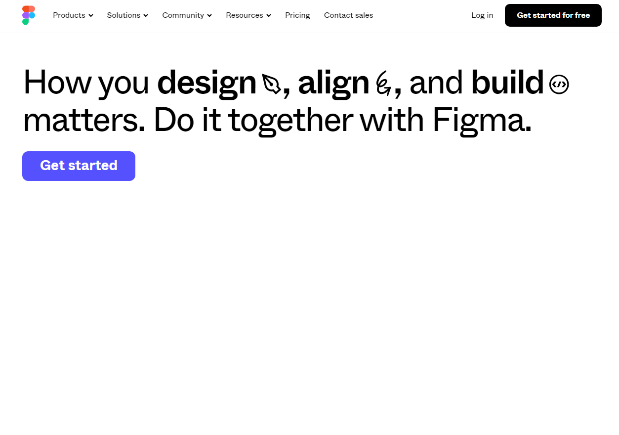 Image showing figma homepage